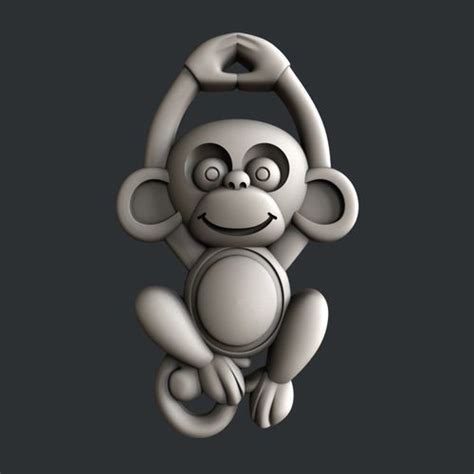9 Inspired For Monkey Head 3d Model Tan Mockup