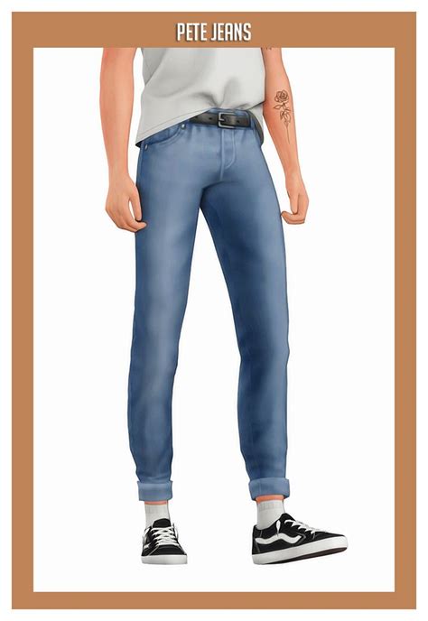 Clumsyalienn Sims 4 Cc Clothes Male Jeans Sims 4 Mm Maxis Match