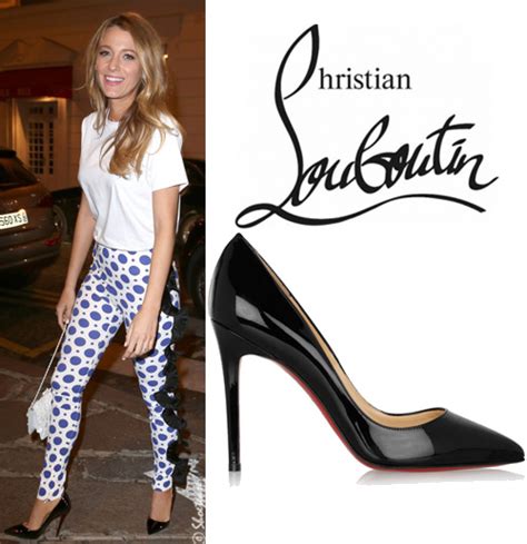 Celebrity Shoe Street Style Blake Lively In Christian Louboutin