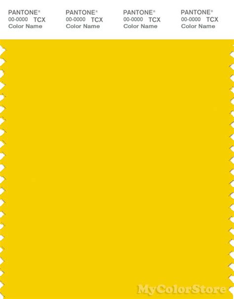 Pantone Smart 14 0756 Tcx Color Swatch Card Pantone Empire Yellow