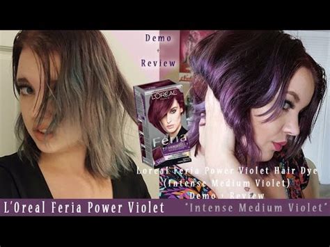 After dyeing your hair purple or violet, you want to take care of your new hair color well to keep it bright for a longer pair this gorgeous purple hair color with a black turtleneck and pearl earrings. Loreal Feria Power Violet Hair Dye Intense Medium Violet ...