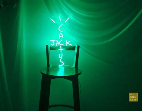 Cactus Jack Led Neon Signs For Roombar Decorbirthday Tsparty