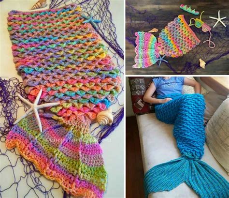 Mermaid Blanket Crochet Pattern Free Make This Adorable Little Mermaid