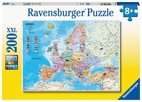 Ravensburger Politische Europakarte Puzzle 200 Xxl Teile Kaufen