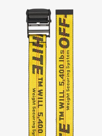 Off White Safety Tape Logo Belt Browns