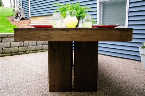 Diy Outdoor Patio Table Tutorial — Decor And The Dog