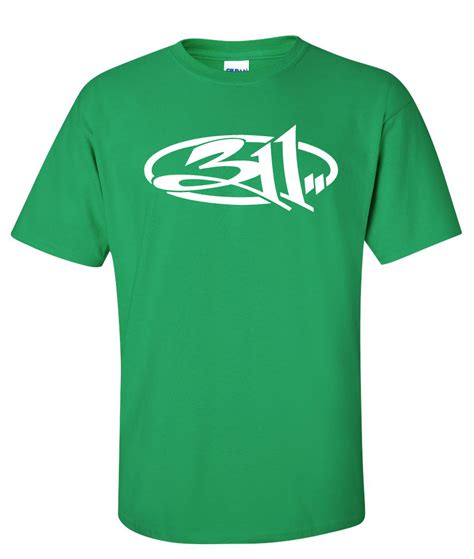 We deliver to the uk and worldwide. 311 Rock band Nick Hexum Logo Graphic T Shirt ...