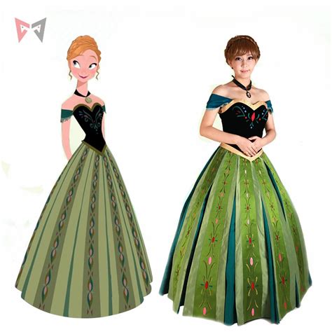 Free Shipping Anna Cosplay Dress Princess Coronation Cosplay Costume