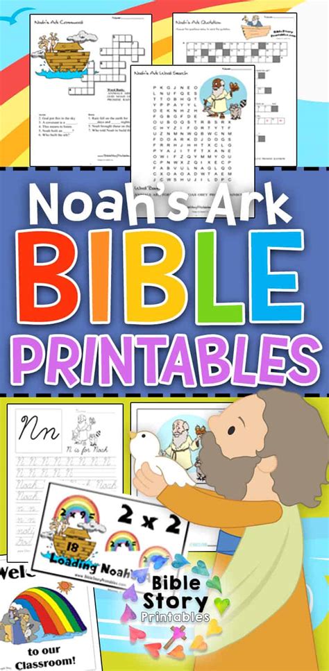 Noahs Ark Bible Printables Bible Story Printables