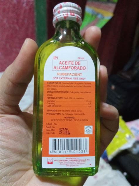 Aceite De Alcamporado 50ml Lazada Ph