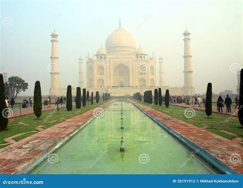 Taj Mahal Famous Mausoleum In India Royalty Free Stock Photography