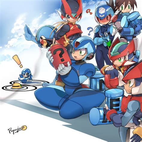 Mega Man Zero Mega Man X Aile Megaman Exe And 7 More Mega Man And 8 More Drawn By Ryuda