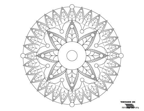 Mandala Para Colorear Y Para Imprimir