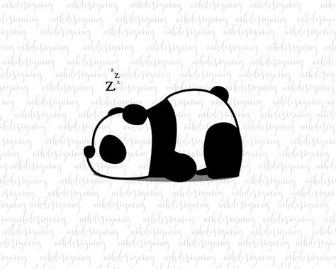Sleeping Panda Svg Panda Clipart Zoo Svg Animal Svg Panda Svg Svg