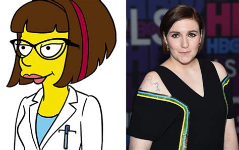 lena dunham is going to appear on an upcoming the simpsons episode