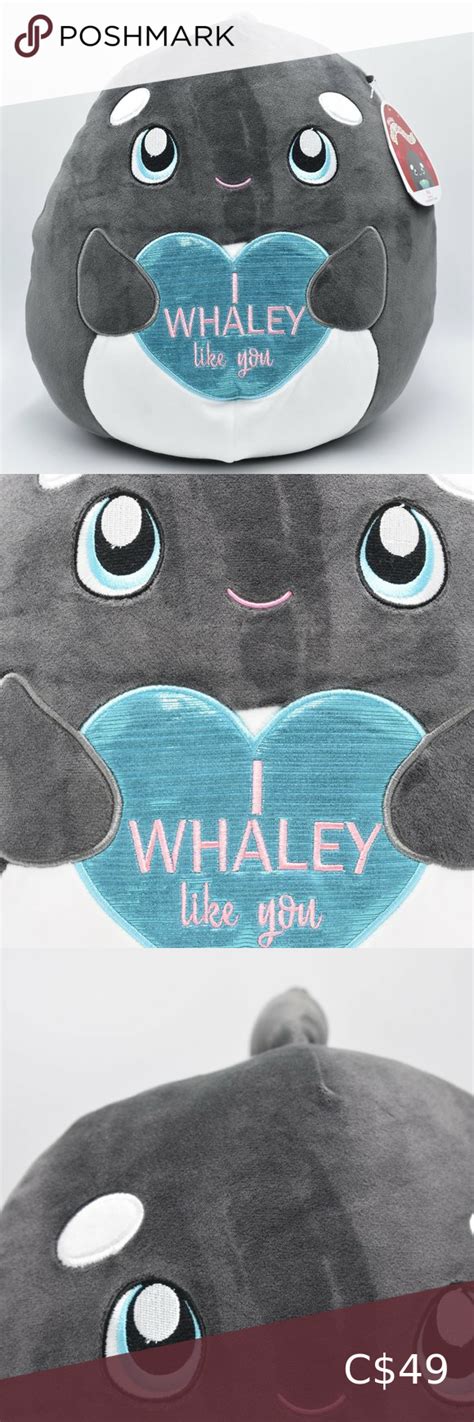 Squishmallow Kai The Orca Whale Valentines Day Plush 2022 New With Tags