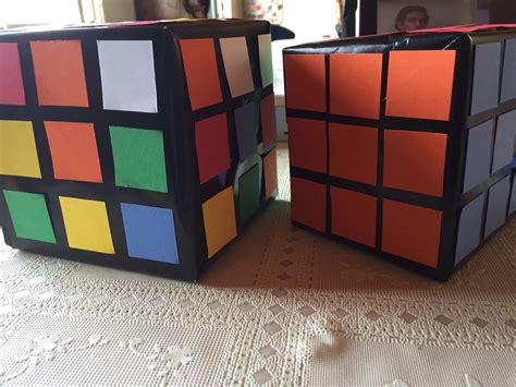 How To Make A Rubiks Cube Decoration 80s Party Decorations Shark