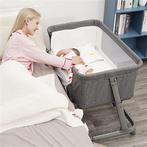 Pamo Babe Bedside Bassinet For Baby Portable Bassinet With Wheels Baby