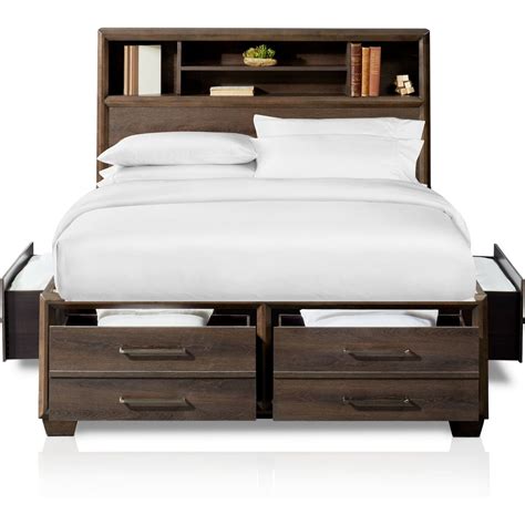 Dakota Bookcase Storage Bed Value City Furniture And Mattresses