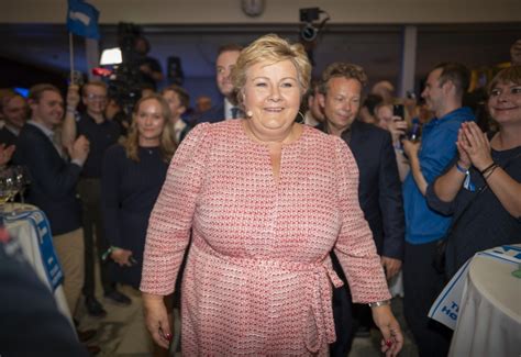 Erna Solberg Møtte Pressen Vil Fortsette Som Høyre Leder Kampanje