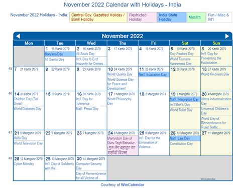 Free Printable November 2022 Calendar Pdf Png Image Images And Photos