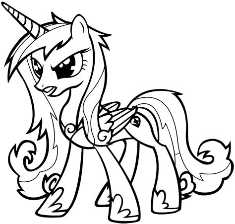 My little pony coloring pages princess cadence and shining armor from coloring pages shosh channel. My Little Pony Princess Cadence Coloring Pages ...