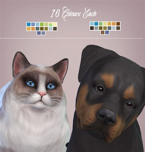 Ts4 Real Eyes Cats And Dogs Sims 4 Pet Cc Sims Pets Sims 4 Pets