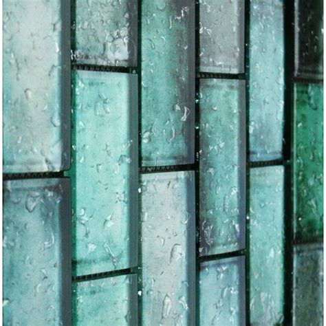 Raindrop Green Glass Gloss Mosaic 300x300 Tile Tile Mountain