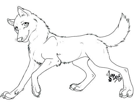 Wolf Anime Coloring Pages At Getcolorings Free Printable