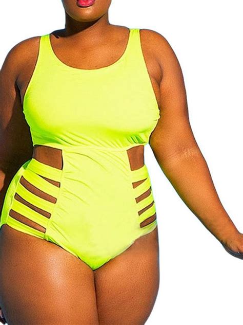 Ruched Plus Size Swimwear For Women Curvy Sizing One Piece Swimsuit With Tummy Controlwaist
