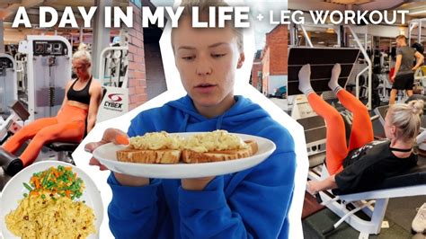 Leg Workout Calories To Maintain Day In The Life Gym Workout Weekend Vlog Youtube