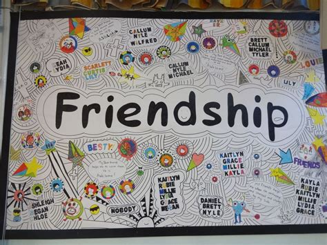 Friendship School Display Board By Year 6 In The Style Of Tom Gates Books Display Boards For