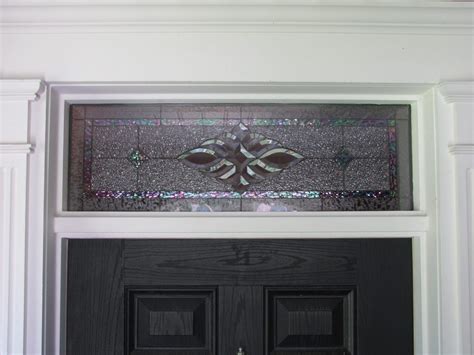 All Clear Interior Beveled Stained Glass Window Insert