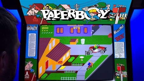 Paperboy Arcade Cabinet Mame Gameplay W Hypermarquee Youtube