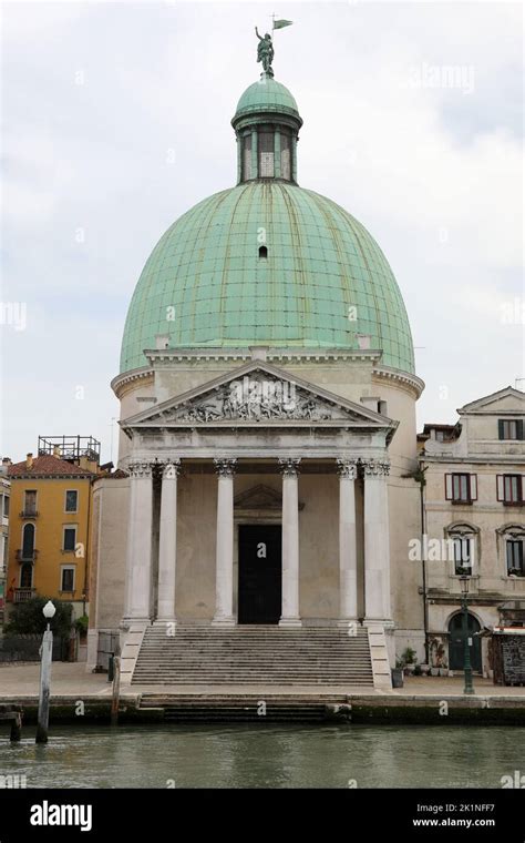 Dome Of The Church Near The Venice Station In Italy Called San Simeon
