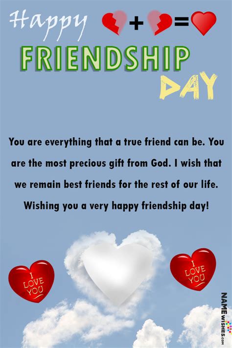Friendship Day Quotes For Best Friend With Name And Pic