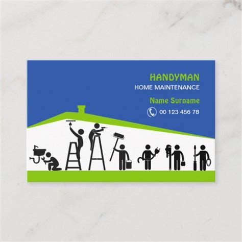 Handyman And Home Maintenance Business Card Zazzle