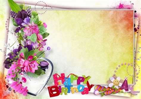 Photo Frame Happy Birthday Psd Png Download