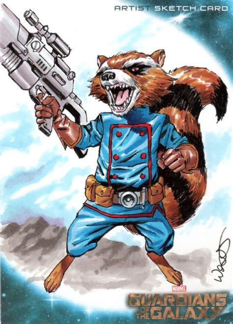 Guardians Of The Galaxy Rocket Raccoon By Kevin West Comic Heroes Marvel Heroes Marvel N