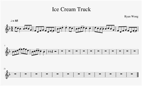 Download Ice Cream Truck Sheet Music Composed By Ryan Wong Ice Cream Truck Song Sax