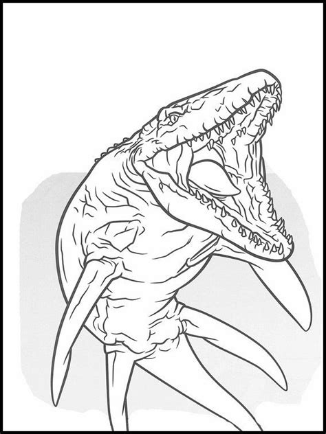 Tylosaurus Mosasaurus Coloring Page Id