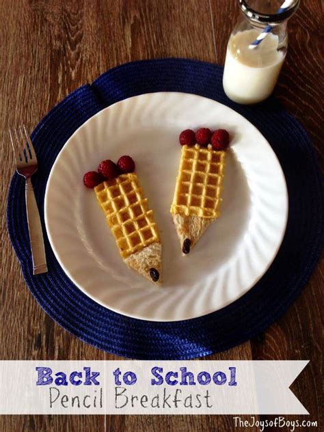 Back To School Breakfast Pencil Waffles For Kids Or Teachers