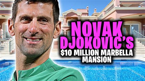 Inside Novak Djokovics 10 Million Dollar Marbella Mansion Youtube