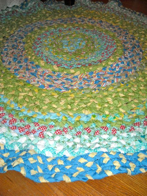Rag Rug I Made From Scrap Fabric And Bed Sheetsit Took Me Forever