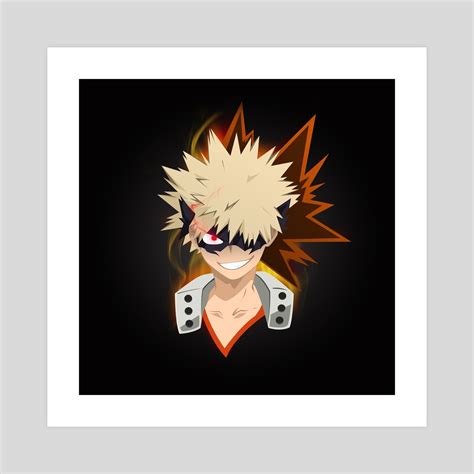 Katsuki Bakugo An Art Print By Kazi Sakib Inprnt