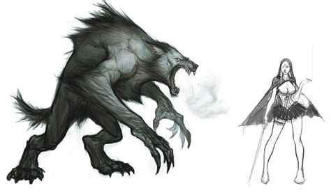 2d Misc Werewolf Art Creature Concept Art Werewolf