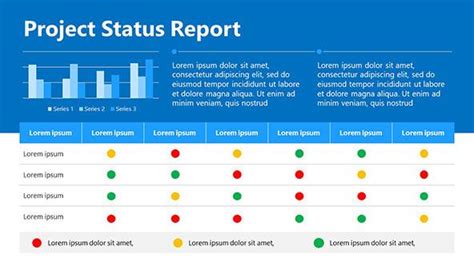 Project Status Report Template Free Powerpoint Template