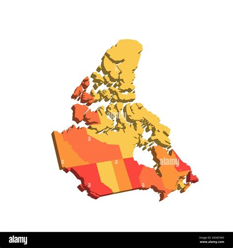 Canada Political Map Of Administrative Divisions Provinces And