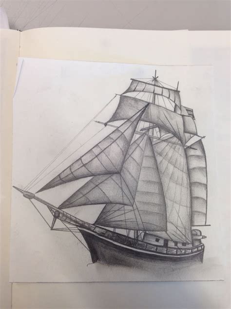 Pencil Drawing Ship Amy Caughey Ship Drawing Drawings Sketches