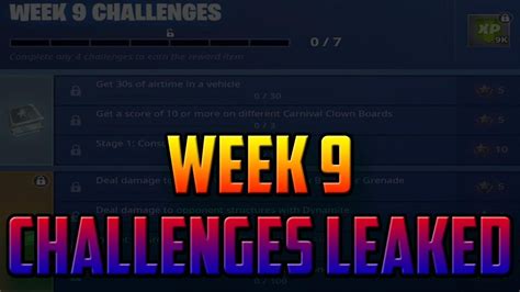 Here is our guide for week 6 fortnite challenges! FORTNITE SEASON 6 WEEK 9 CHALLENGES LEAKED! WEEK 9 ALL ...